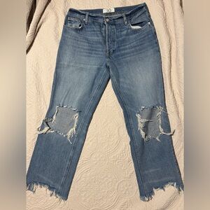 We the Free distressed denim